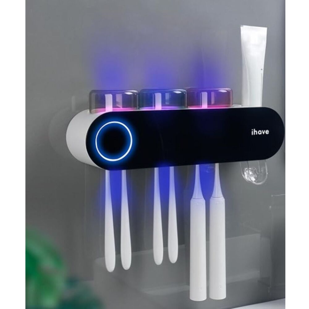 iHave Wall Mounted Electric Toothbrush Holders with 3 Cups